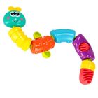 Bam Bam, zabawka sensoryczna, grzechotka, gąsienica