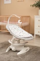 Caretero, Noco, elektryczny leżaczek i bujaczek 2w1, grey