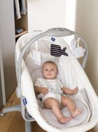 Chicco, Baby Hug 4in1 Air, kołyska, leżaczek, krzesełko, white snow