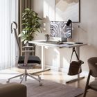 Mark Adler, Leader 8.5 White, biurko elektryczne, ze szklanym blatem, 120 cm