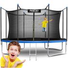 Neo-Sport, trampolina ogrodowa z siatką wewnętrzną i drabinką, 465 cm