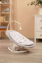 Caretero, Noco, elektryczny leżaczek i bujaczek 2w1, grey