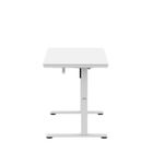 Mark Adler, Leader 8.5 White, biurko elektryczne, ze szklanym blatem, 120 cm