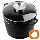 Vilde, Terruna Aroma, garnek ze szklaną pokrywką, granitowy, 28 cm, 9,7l