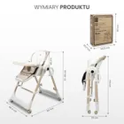 Caretero, Nesto, krzesełko do karmienia, grey