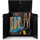 Plonos, skrzynia ogrodowa, czarna, 116-112,5-71 cm, 775l