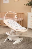 Caretero, Noco, elektryczny leżaczek i bujaczek 2w1, beige