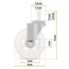 Sofotel, kółka kauczukowe do foteli, przezroczyste, 5 szt.