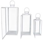 3 białe latarenki, 16.5-17.5-40 +21-22-54.5+26.5-27.5-70 cm