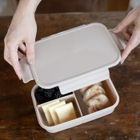 3 Sprouts, Bento, lunchbox, Taupe