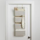 3 Sprouts, Gingham, organizer na drzwi wiszący, beige