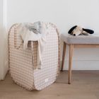 3 Sprouts, Pop-up, Gingham, kosz na pranie i zabawki, beige