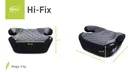 4BABY, Hi-Fix, I-size, podstawka samochodowa, black, 125-150 cm