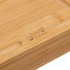 5five Simply Smart, bambusowa deska do krojenia, gruba, kwadratowa, 37-37-3,5 cm