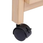 5five Simply Smart, Cane, wózek kuchenny na kółkach, plecionka wiedeńska, 39,6-30-85,5 cm