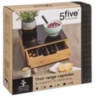 5five Simply Smart, pojemnik bambusowy na kapsułki do kawy, deska, 30-30-10 cm