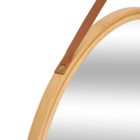 5five Simply Smart, Ramie lobee, okrągłe lustro w bambusowej, średnica 38 cm