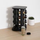 5five Simply Smart, Rota, organizer na przyprawy ze szklanymi słoikami, metalowy, 16 szt.