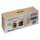 5five Simply Smart, słoiczki na przyprawy, hermetyczne, 3 szt., 350 ml