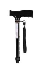 Actionmed, laska inwalidzka, składana, czarna