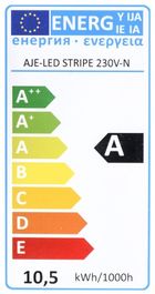 Activejet, taśma LED, AJE-LED STRIPE, 230V-N, 3 m, neutralna IP67
