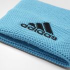 Adidas, opaska tenisowa na nadgarstek, błękitna i czarna