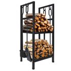 Adler, stojak na drewno kominkowe z zestawem narzędzi