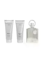 Afnan, Supremacy Silver, zestaw: woda perfumowana, 100 ml + żel pod prysznic, 100 ml + balsam po goleniu, 100 ml