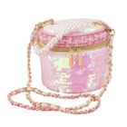 Alba Moli, Girabril, kuferek cekinowy, torebka na ramię, 18-23-16 cm