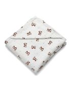 Albero Mio, Vintage Teddy, muślinowe okrycie kąpielowe, 80-80 cm