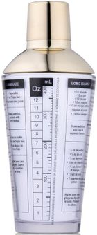 Alpina, shaker do koktajli, szklany, 450 ml