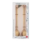 Altom Design, komplet 2 łyżeczek z zawieszką świąteczną, złoty