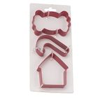 Altom Design, komplet 3 wykrawaczy nierdzewnych, Christmas Sweets