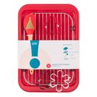 Altom Design, komplet do pieczenia: blacha, krata do studzenia, szpatułka, 3 wykrawacze, święta