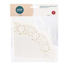 Altom Design, komplet serwetek pod ciasto, okrągłych, papierowych, biały, 35 cm, 8 szt.