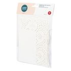 Altom Design, komplet serwetek pod ciasto, prostokątnych, papierowych, biały, 40-30 cm, 8 szt.