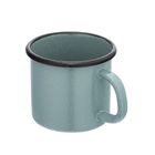 Altom Design, kubek emaliowany, szałwiowy nakrapiany, 0,45l, 9-9 cm