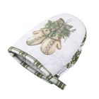 Altom Design, świąteczne drzewko, chwytak kuchenny, 13-16 cm, 100% bawełna, wianek rękawiczki