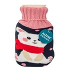 Altom Design, termofor w sweterku, granatowy, 500 ml