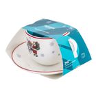 Altom Design, wyprawa mikołaja filiżanka ze spodkiem, 240 ml, w opasce