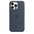 Apple iPhone 15 Pro Max, silicone case with magsafe, Storm Blue