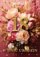 Armin Style, karnet B6 z kopertą, urodziny 18