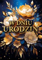 Armin Style, karnet B6 z kopertą, urodziny, granatowy