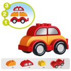 Askato, Klocki Małych Geniuszy, Autko, 6 elementów