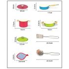 Askato, zestaw garnków metalowych, 8 elementów