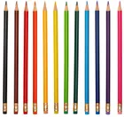 Astra, kredki ołówkowe z gumką i temperówką, 12 kolorów