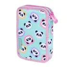 Astrabag, piórnik rozkładany, podwójny, Minty Pandas