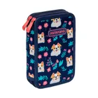 Astrabag, piórnik rozkładany, podwójny, z wyposażeniem, Dear Puppy