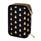 Astrabag, piórnik rozkładany, potrójny, z wyposażeniem, Golden Teddy