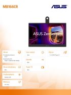 Asus, monitor, 15,6", MB166CR, ZenScreen
